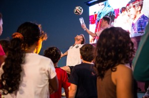 Fussball Show in Doha für die FIFA